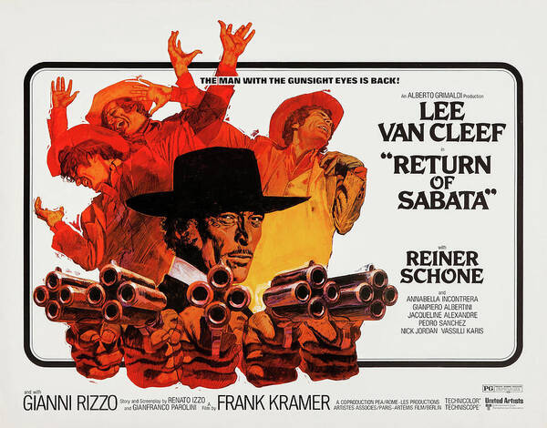 1970s Poster featuring the photograph THE RETURN OF SABATA -1971-, directed by GIANFRANCO PAROLINI. #1 by Album