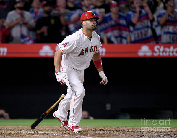 Ninth Inning Poster featuring the photograph Albert Pujols #8 by Harry How