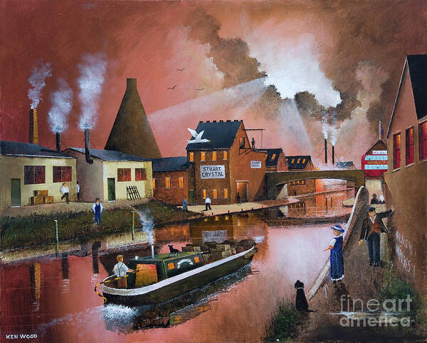 England Poster featuring the painting The Wordsley Cone Stourbridge - England by Ken Wood