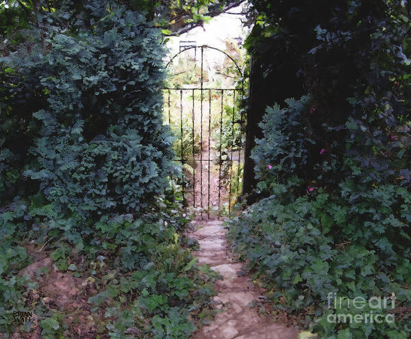 The Cotswolds Poster featuring the photograph A Cotswolds Garden Gate by Brian Watt