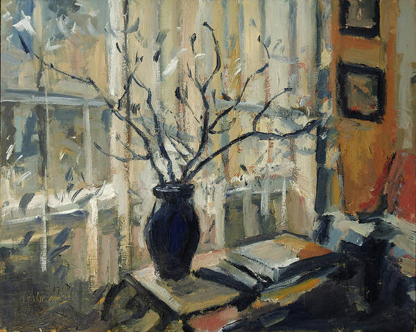 Still Life Poster featuring the painting A room in Romania by Nop Briex
