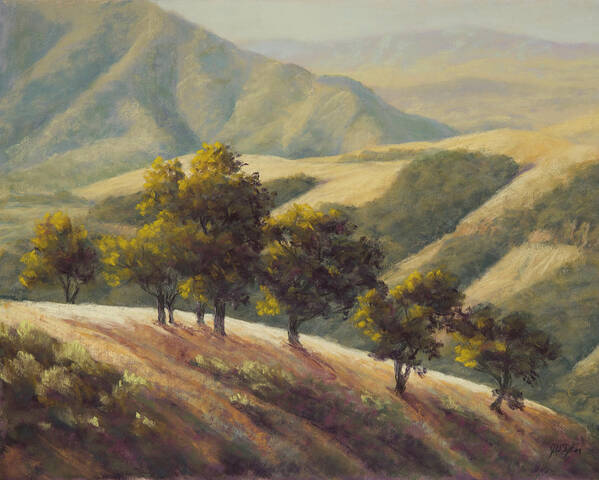 Mountains Poster featuring the painting Above the Grade by Jim Tyler