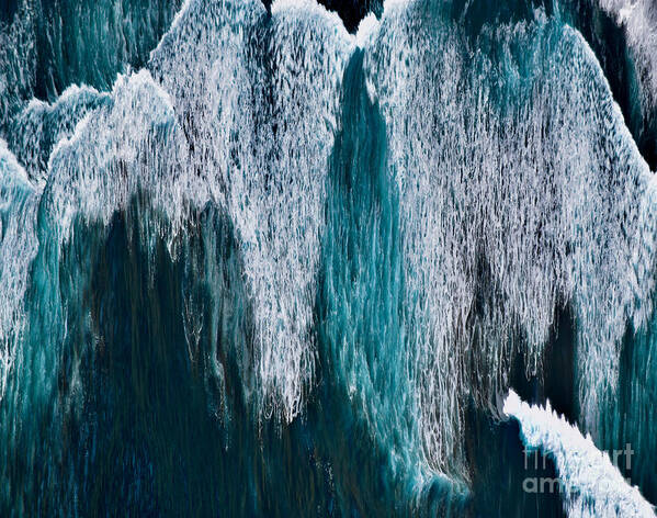 Hawaii Poster featuring the photograph Archangel in an Ocean Wave by Debra Banks