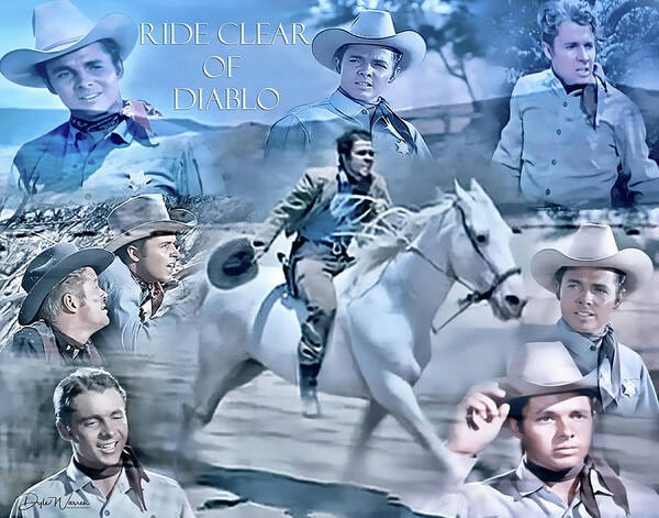 Audie Murphy Poster featuring the photograph Audie Murphy - Ride Clear of Diablo by Dyle Warren
