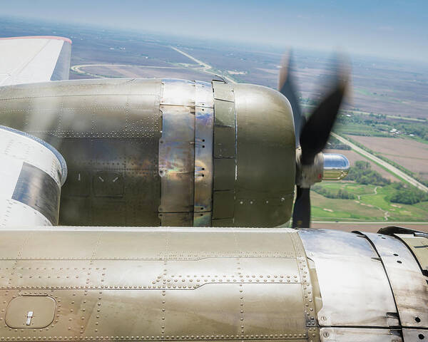 Bomber Poster featuring the photograph B-17 Aluminum Overcast by George Strohl