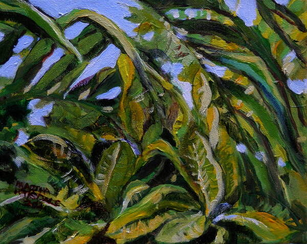 Leaves Poster featuring the painting Barbados Green by Martha Tisdale
