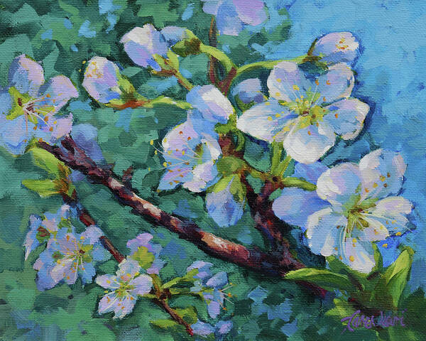Spring Poster featuring the painting Blossoms by Karen Ilari