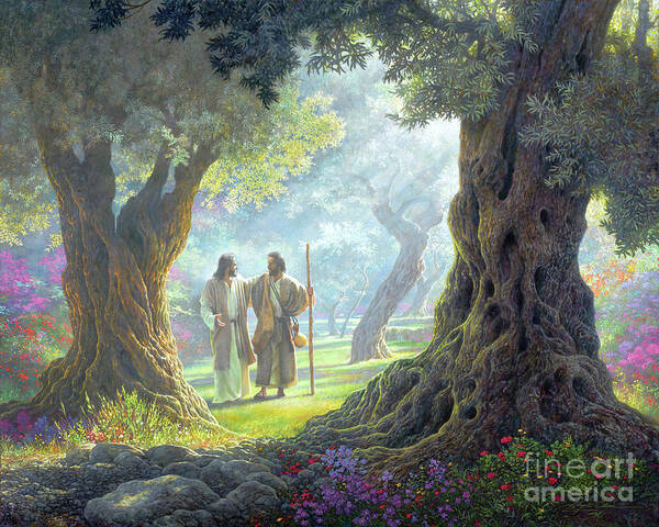 Jesus Poster featuring the painting Brotherly Love by Greg Olsen