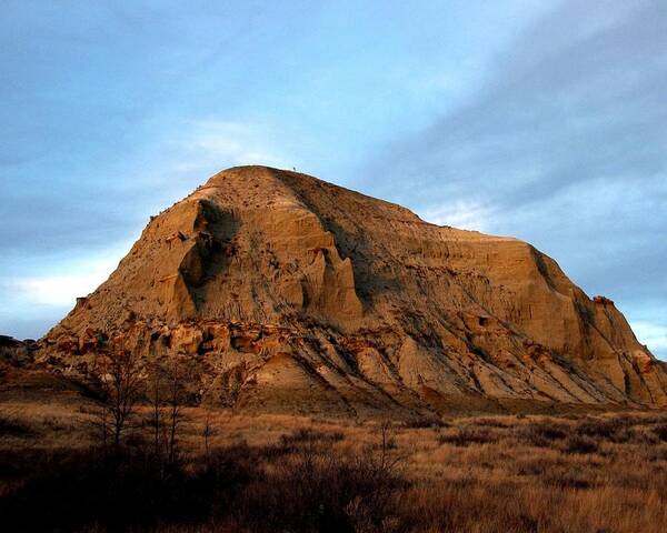 Butte Poster featuring the photograph Butte in the Evening Light by Amanda R Wright