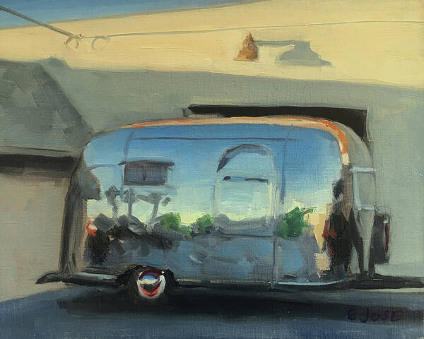 Airstream Poster featuring the painting California Shine by Elizabeth Jose