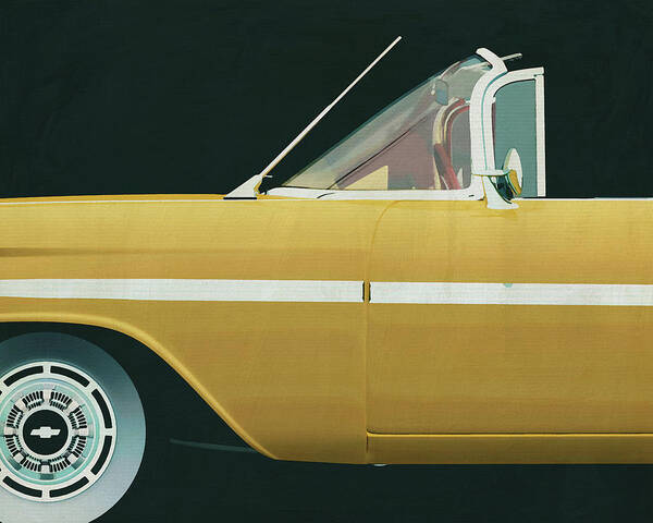 Chevrolette Poster featuring the painting Chevrolette Impala 1959 Convertible by Jan Keteleer