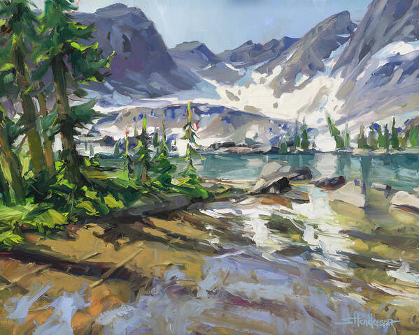 Landscape Poster featuring the painting Crystal Clear by Steve Henderson