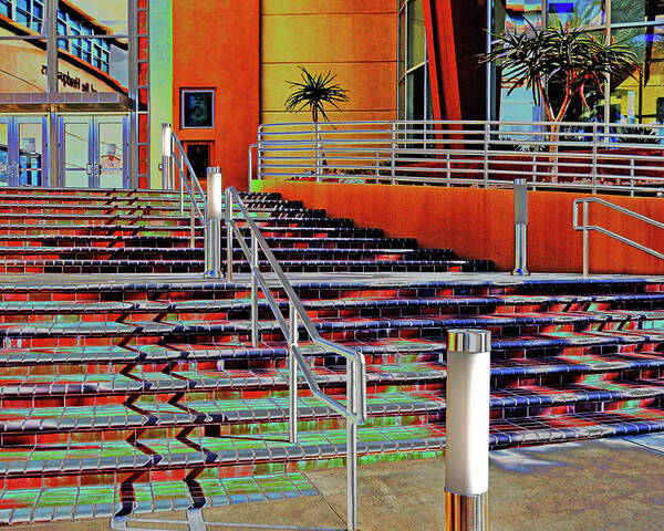Stairs Poster featuring the photograph Dissolving Stairs by Andrew Lawrence