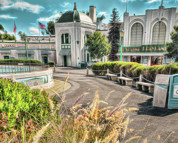  Amusement Park Beach Poster featuring the photograph Entrance to Playland by Cordia Murphy