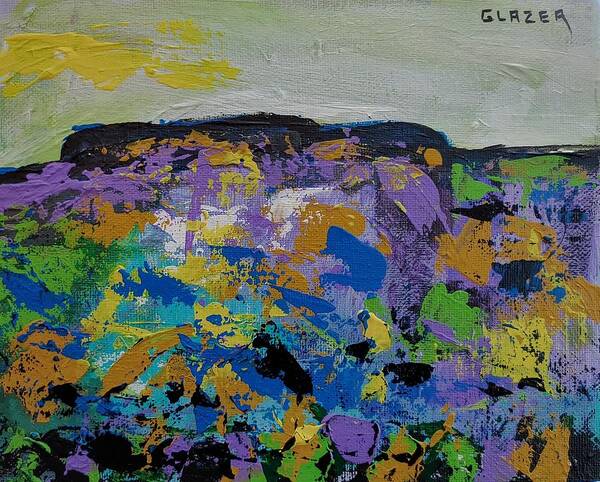 Abstract Poster featuring the painting Grand Canyon Abstraction by Stuart Glazer