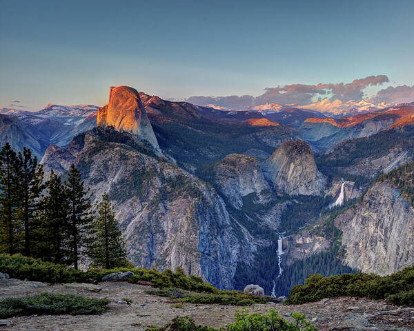 Yosemite Poster featuring the photograph High Sierra Sunset by Harold Rau
