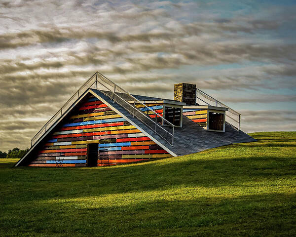 Roof Poster featuring the photograph House In The Ground by Rick Nelson