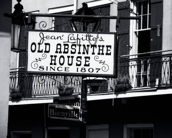 Louisiana Poster featuring the photograph Jean Lafitte's Old Absinthe House by Andy Crawford
