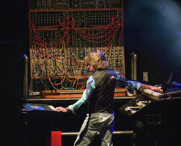 Music Legend Poster featuring the photograph Keith Emerson and the Moog Synth by Micah Offman