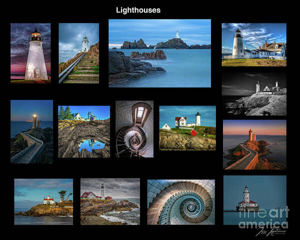 Lighthouses Poster featuring the photograph Lighthouses by Izet Kapetanovic