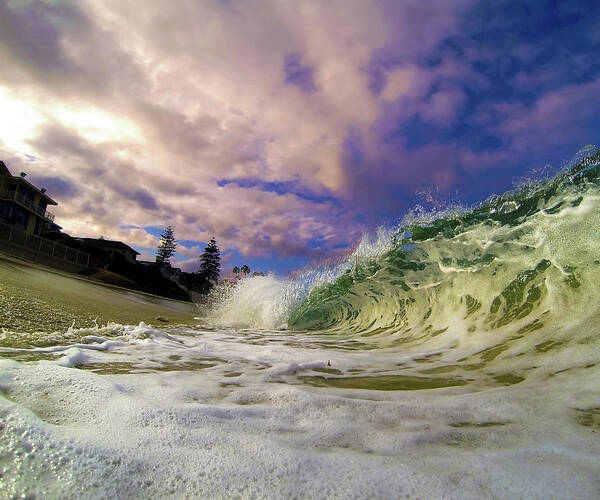 California Poster featuring the photograph Marine Street Shorebreak by Daniel Politte