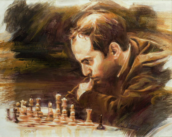 Mikhail Tal Chess Champion Poster by Dan Bulleit - Pixels