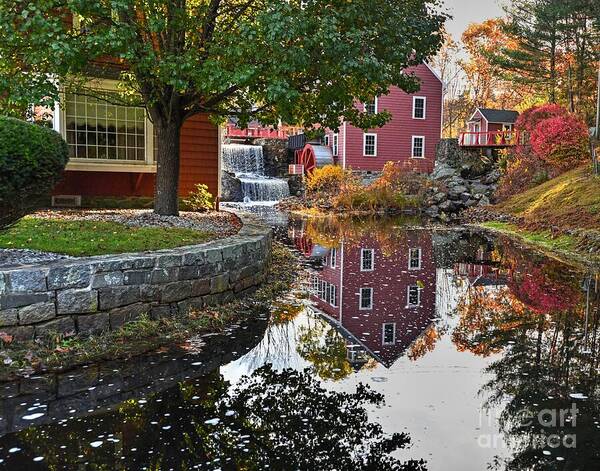 Grist Mill Poster featuring the photograph Millstream Mill by Steve Brown