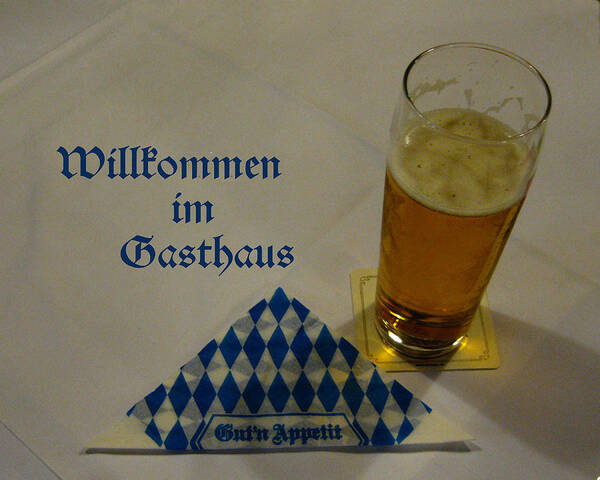 Munich Poster featuring the photograph Munchen Bier by Lin Grosvenor