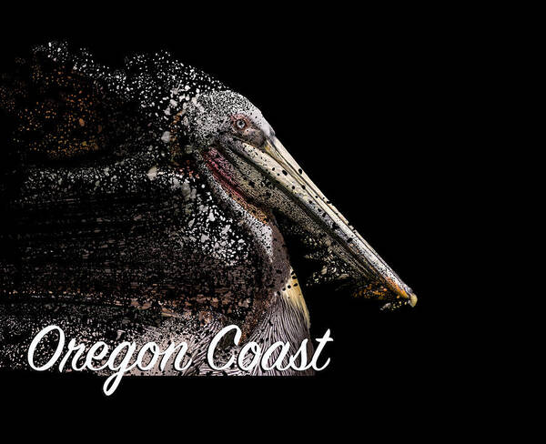  Poster featuring the digital art Pelican Coast by Bill Posner