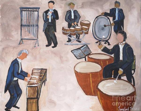 Rhythm Poster featuring the painting Rhythm Section by Jennylynd James