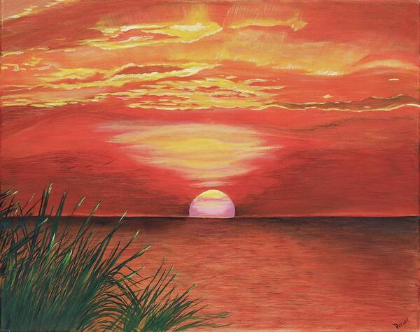 Sunrise Poster featuring the painting Rises Every Day So Far by Dorsey Northrup