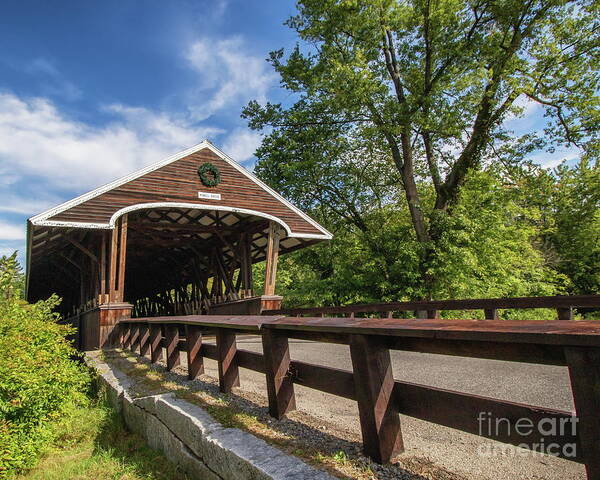 Wall Decor Poster featuring the photograph Rowell Covered Bridge by Phil Spitze