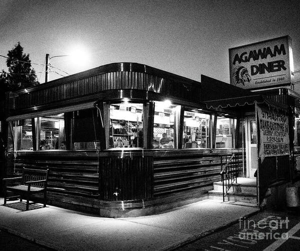 New England Poster featuring the photograph The Agawam Diner by Mary Capriole