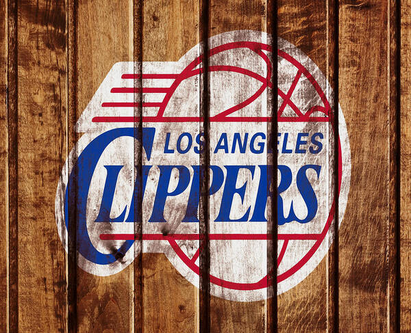 Los Angeles Clippers Poster featuring the mixed media The Los Angeles Clippers by Brian Reaves
