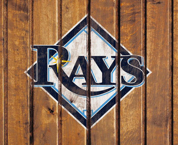Tampa Bay Rays Poster featuring the mixed media The Tampa Bay Rays by Brian Reaves