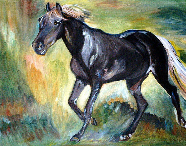 Horse Poster featuring the painting Trot by Genevieve Holland