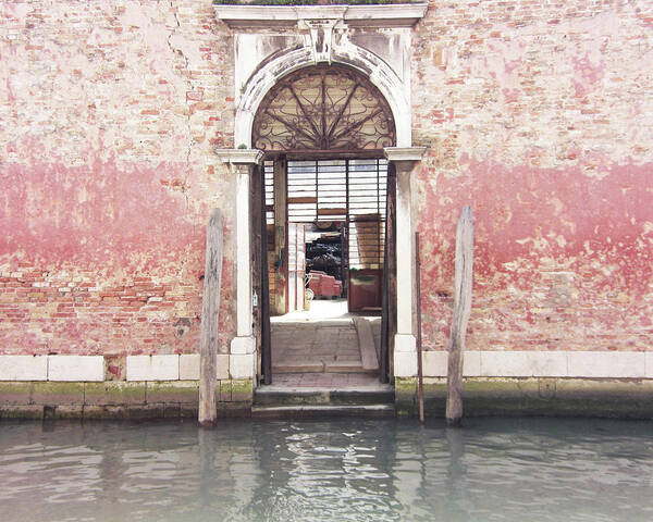 Venice Italy Poster featuring the photograph Venice Doorway 3 by Lupen Grainne