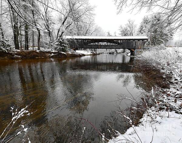 Whittier Covered Bridge Poster featuring the photograph Whittier Covered Bridge by Steve Brown