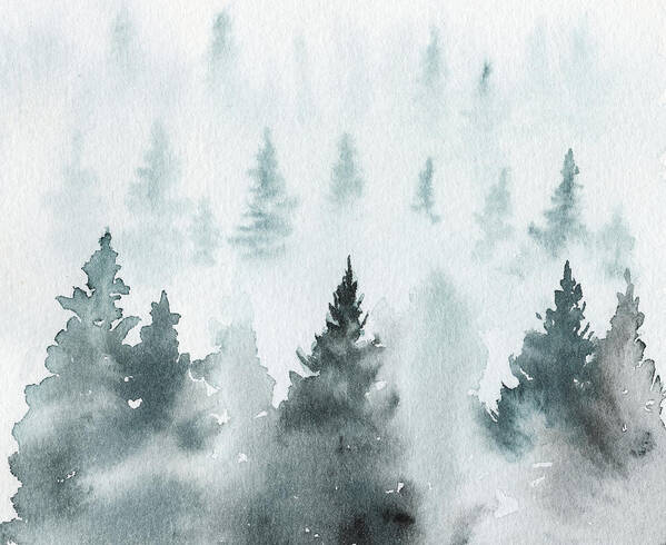 Winter Poster featuring the painting Winter Wilds by Ink Well