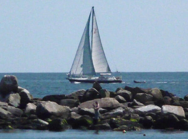 Ocean Poster featuring the photograph Rhode Island Coastline by Margie Avellino