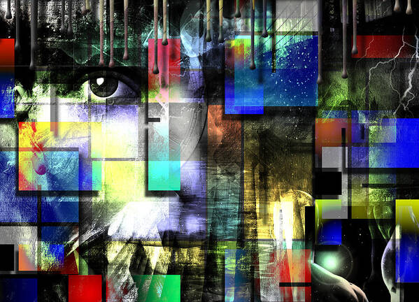 Art Poster featuring the digital art Abstract #1 by Bruce Rolff