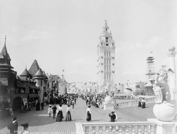 1904 Poster featuring the photograph Coney Island Dreamland #1 by Granger