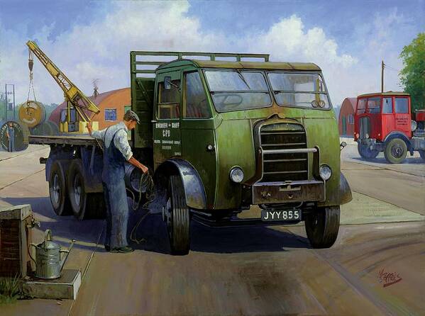 Art For Investment Poster featuring the painting GPO Foden by Mike Jeffries
