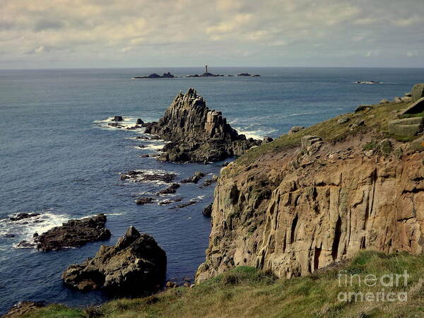 Atlantic Poster featuring the photograph Seascape Lands End by Linsey Williams