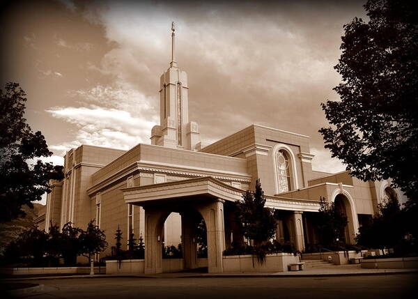 Temple Poster featuring the photograph Mount Timpanogos LDS Temple #1 by Nathan Abbott