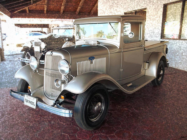 1934 Ford Pickup Classic Poster featuring the photograph 1934 Ford Pickup Classic by Glenn McCarthy Art and Photography