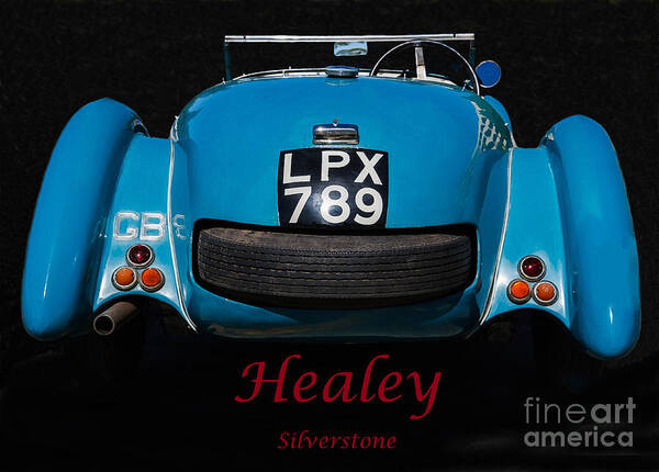 1949 Healey Silverstone Poster featuring the photograph 1949 Healey Silverstone by Mitch Shindelbower
