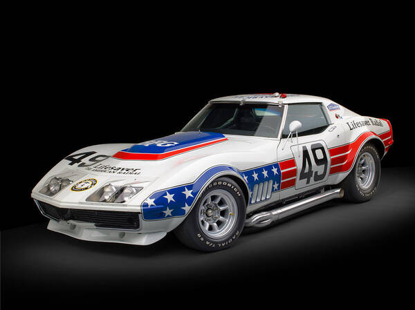 Car Poster featuring the photograph 1969 Chevrolet Stars And Stripes L88 ZL-1 Corvette by Gianfranco Weiss
