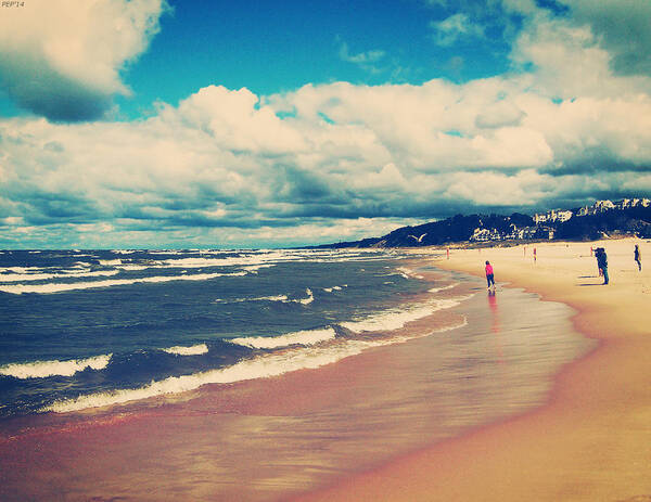 Vintage Photography Poster featuring the photograph A Day At The Beach #2 by Phil Perkins