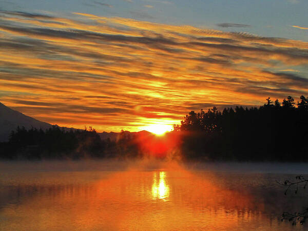 American Lake Sunrise Poster featuring the photograph American Lake Sunrise by Tikvah's Hope